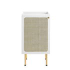 Modway - Chaucer 18" Armoire de toilette de salle de bain (lavabo non inclus) - Blanc-9