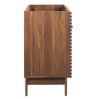 Modway - Render 48" Armoire de lavabo compatible avec un seul lavabo (non inclus) - Noyer-Tiroirs à extension complète