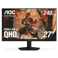 AOC - Moniteur de jeu TFT QHD IPS 27" 240 Hz - Q27G42ZE-LCD TFT à matrice active 27", rétroéclairage DEL, panneau IPS, format 16:9