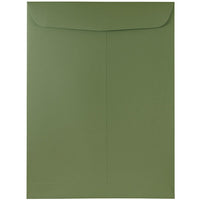JAM Paper Enveloppes à ouverture au sommet pour catalogue, 9 x 12 po, vert olive, 100/paquet (31287534f)-9 x 12 po