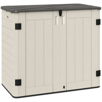 Outsunny - Coffre de rangement d'extérieur Outsunny 185 gallons-Un espace de rangement de 184,7 gallons (699 L) convient aux outils de jardinage, générateurs ou poubelles
