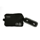 Valise de voyage TUCCI Italie Sac d’accessoires numériques - Noir-Extérieur résistant à l’eau - protège les accessoires numériques contre les déversements et les intempéries