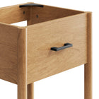 Modway - Zaire 18" Armoire de toilette de salle de bain (lavabo non inclus) - Naturel-Assemblée requise