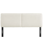 Modway - Lindee Tissu Boucle Tête de lit Queen, Crème-7 Positions de montée
