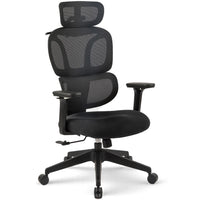 MotionGrey - Fauteuil de bureau ergonomique Mellow à dossier haut et accoudoirs réglables - Noir-Confort luxueux redéfini – La chaise ergonomique MotionGrey Mellow est conçue pour un confort ultime, avec un rembourrage luxueux et un design qui s’adapte aux besoins de votre corps. Découvrez un confort redéfini à chaque utilisation