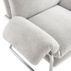 Modway - Ansel Tissu Boucle Chaise d’accent - Papier journal-8
