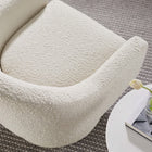 Modway - Astral Tissu Boucle Chaise pivotante - Ivoire-Rembourrage en mousse dense