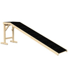 PawHut - Rampe pour animaux, marches de lit pour chien avec tapis antidérapant, 74 po L x 16 po l x 25 po H - naturel-Conçu pour les animaux âgés, petits ou à mobilité réduite afin de leur offrir une pente douce pour grimper 