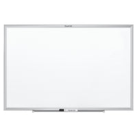 Quartet Tableau magnétique effaçable à sec classique Nano-Clean - 6 pi x 4 pi - cadre alu argent-Tableau magnétique effaçable à sec