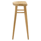 Modway - Saville Dos sans dos Tabourets de bar - Chêne - Ensemble de 2-Aucune assemblée requise