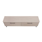 Manhattan Comfort - Meuble TV Jodie 68,9 po style Mid-Century Modern - Chêne blanchi-Assemblage à domicile requis Tout le matériel inclus