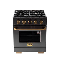 Kucht - 30 po Série KXD Cuisinière double énergie Gaz naturel - Gemstone-Nouveau thermostat numérique à cadran Horus de Kucht