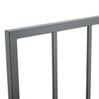 Modway - Tatum Métal Tête de lit King, Gris-Assemblée requise