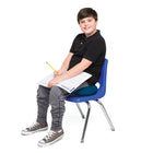 Bouncyband - Coussin sensoriel antimicrobien Big Wiggle Seat, bleu 13"/33 cm-Le disque ergonomique permet au corps de se stabiliser, améliorant ainsi la posture
