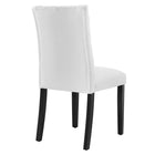 Modway - Duchess Tissu Chaise à manger Ensemble de 2 - Blanc-Assemblée requise