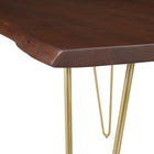 Modway - Ardor Bois d’acacia à bord vivant de 60 po Bois d’acacia Table à manger, Noyer d’or-8