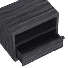 Manhattan Comfort - Table de nuit contemporaine Navis 26" à 1 tiroir - Gris charbon-Disponible en trois finitions polyvalentes : chêne naturel, gris charbon et chêne blanchi pour s’adapter à différents styles de décoration