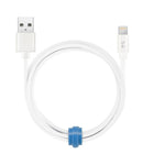 Blu Element – Câble de chargement/synchronisation Lightning USB tressé, 6 pi, blanc (B6MFIWH)-Conception tressée très durable et résistante à l'usure et à la déchirure