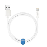 Blu Element – Câble de chargement/synchronisation Lightning USB tressé, 6 pi, blanc (B6MFIWH)-Conception tressée très durable et résistante à l'usure et à la déchirure