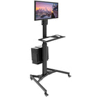 Mount-It - Poste de travail PC mobile-Un poste de travail qui roule en douceur d'une pièce à l'autre pour plus de polyvalence