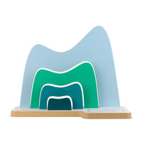 tonies - Étagère de table - Montagne-Permet de ranger soigneusement les Tonies et les accessoires au même endroit, rendant la collection de votre enfant facile d’accès, à organiser et à apprécier.