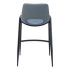 Zuo - Desi Tabouret de comptoir - Azure Gris - Ensemble de 2-6