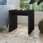 Hudson&Canal - Table d'appoint rectangulaire Oswin de 56 cm de largeur, , grain noir-Caractéristiques assemblage facile