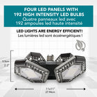 Bell+Howell - Plafonnier ultra-lumineux Quadburst 360 Shop Light Pro-Installation vissage sur douille: se visse sur une douille standard pour une installation rapide sans câblage compliqué