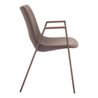 Zuo - Desi Chaise de salle à manger - Brun/Noyer - Ensemble de 2-Garantie limitée de 3 ans