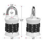 Master Lock - Serrure à combinaison verticale à 4 lettres à régler soi-même-Adapté aux verrous de casier verticaux