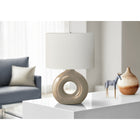 Monarch Specialties - Luminaire - 24 po H Lampe De Table - Céramique Brune - Abat-Jour Ivoire / Crème - Contemporain - Moderne-Un interrupteur rotatif marche/arrêt pratique permet de faire fonctionner une ampoule de 100 W (non incluse) pour éclairer instantanément un salon, un bureau ou une chambre