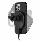 Otterbox - Chargeur Sans Fil pour Grille d'Aération de Voiture - Noir-Maintient le téléphone en toute sécurité en position paysage et portrait