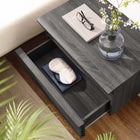 Modway - Render Montage mural Table de chevet, Fusain-Construction durable en panneaux de particules