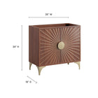 Modway - Daylight 36" Armoire à coiffeuse de salle de bain - Noyer-8