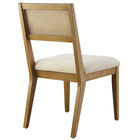 Modway - Nimba Faux rotin Tissu Chaises de salle à manger Ensemble de 2 - Ivoire à tissage de bruyère-8