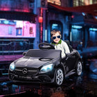 Aosom - Voiture électrique 12v avec télécommande parentale - noir-Réglage à deux vitesses (manuel) ou à trois vitesses (télécommande) avec une vitesse maximale de 3,1 mi/h (5 km/h) 
