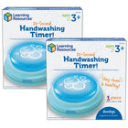 Learning Resources - Minuterie de lavage des mains de 20 secondes, Paquet de 2-DÉVELOPPEZ de nouvelles compétences de lavage des mains pour rester en bonne santé pendant la saison froide !