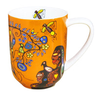 Oscardo - Tasse porcelaine « Une famille réinventée » de Cody Houle - 485 ml-Design d’art autochtone - Une famille réimaginée par Cody Houle, artiste anishinaabe, œuvre des Premières Nations célébrant le patrimoine culturel et les traditions