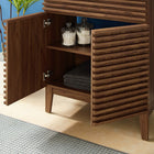 Modway - Render 30" Vanette de salle de bain - Noir noyer-Portes à fermeture douce