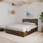 Nexera - Tête de lit queen effet de planches Queen, Truffe-Meubles conçus et produits au Canada à partir de panneaux de particules et de MDF certifiés CARB II/FSC.  Item expédié en 24-48 heures après réception de la commande.  Assemblage requis