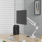 ShoppingAll - Support de moniteur simple robuste pour écrans de 13 à 35 po - Blanc-Garantie fabricant limitée de 1 an