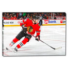 Patrick Kane Blackhawks Red-H Skating - Toile encadree - 29" x 20"-Impression sur toile de qualité supérieure avec bordures enveloppées