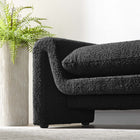 Modway - Waverly Tissu Boucle Banc - Noir-Coussinets de pied ajustables non marqués