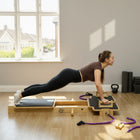 Soozier - Appareil de Pilates réformateur portatif pour gym à domicile-La planche de fitness comprend plusieurs poignées, offrant différentes combinaisons d'exercices