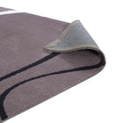 Modway - Therese Tourbillon abstrait Tapis de 5 pi l x 8 pi L - Noir charbon et ivoire-Résistant aux taches / Facile à nettoyer