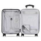 Travelpro - Odyssey 19.5 po alise de Cabine Rigide à Roulettes Pivotantes - Vert Pâle-Un panneau de séparation à fermeture éclair et une poche intégrée pour accessoires permettent de ranger et de sécuriser le contenu
