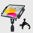 Mighty Mount - Support robuste pour tablette/iPad – Support de guidon à connexion rapide-Support ipad réglable : pour vélo stationnaire, tapis roulant, vélo elliptique, vélo de spinning, pied de microphone et équipement d'exercice en salle
