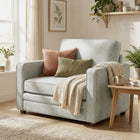 HOMCOM - Fauteuil d’appoint effet velours avec large assise pour salon - gris-Tissu effet velours rendant ce fauteuil doux, chaleureux et confortable pour un usage quotidien    
