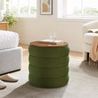 Modway - Mezzo Manche Performance Velvet Ottoman de stockage - Vert mousse-Revêtement en velours de performance