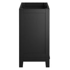 Modway - Dixie 36" Solide Armoire de toilette de salle de bain (lavabo non inclus) - Noir-Charnières à fermeture douce